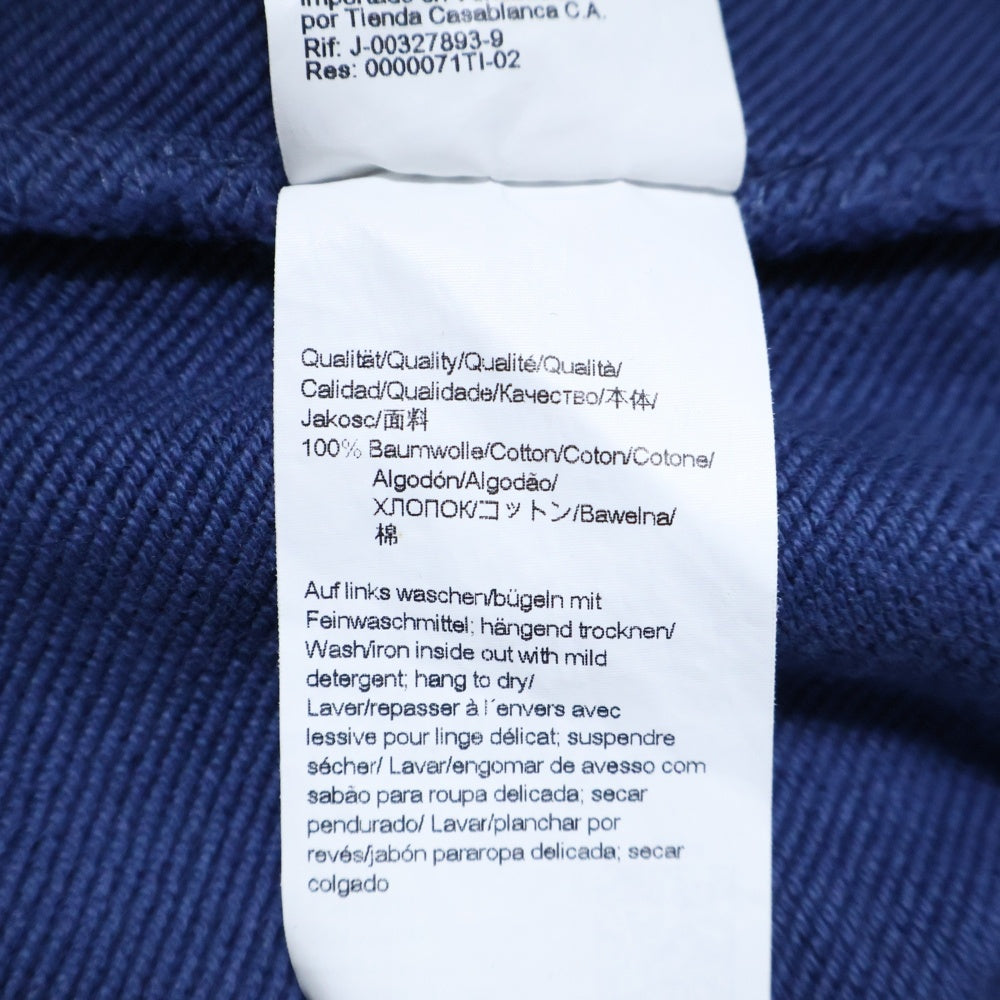 HUGO BOSS(ヒューゴボス) ワンポイントロゴ刺繍 スウェットトレーナー ネイビー