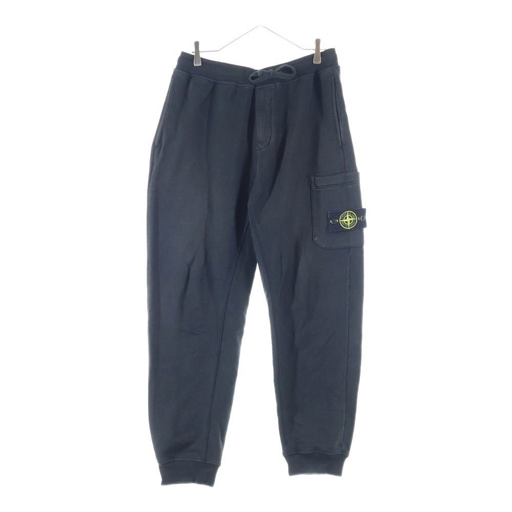 STONE ISLAND(ストーンアイランド) ロゴパッチ付き スウェットパンツ ブラック 791562620