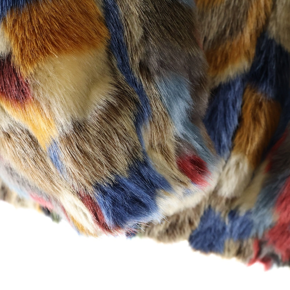 SUPREME(シュプリーム) 22AW Multicolor Faux Fur Bomber Jacket フェイクファー ジップアップ ボンバージャケット マルチ