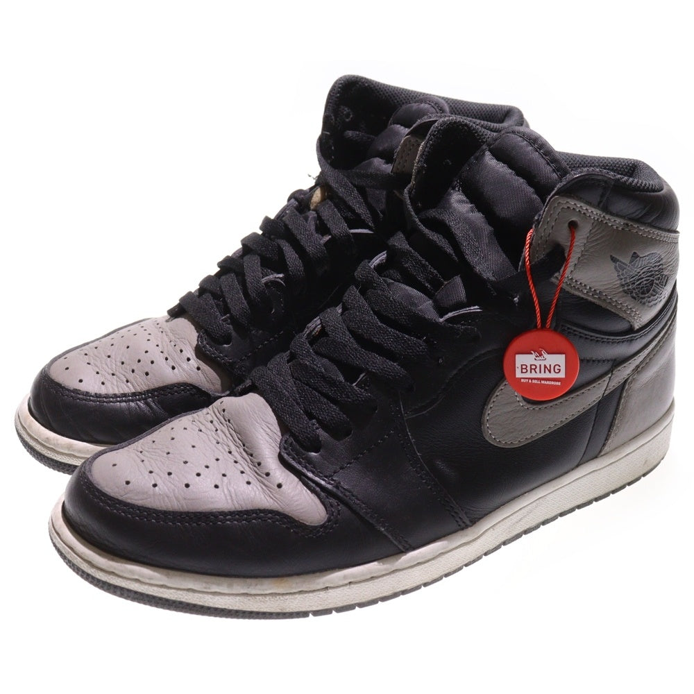 NIKE(ナイキ) AIR JORDAN 1 RETRO HIGH OG SHADOW 2.0 エア ジョーダン1 シャドウ 2.0 ハイカットスニーカー US11/29cm グレー/ブラック 555088-035