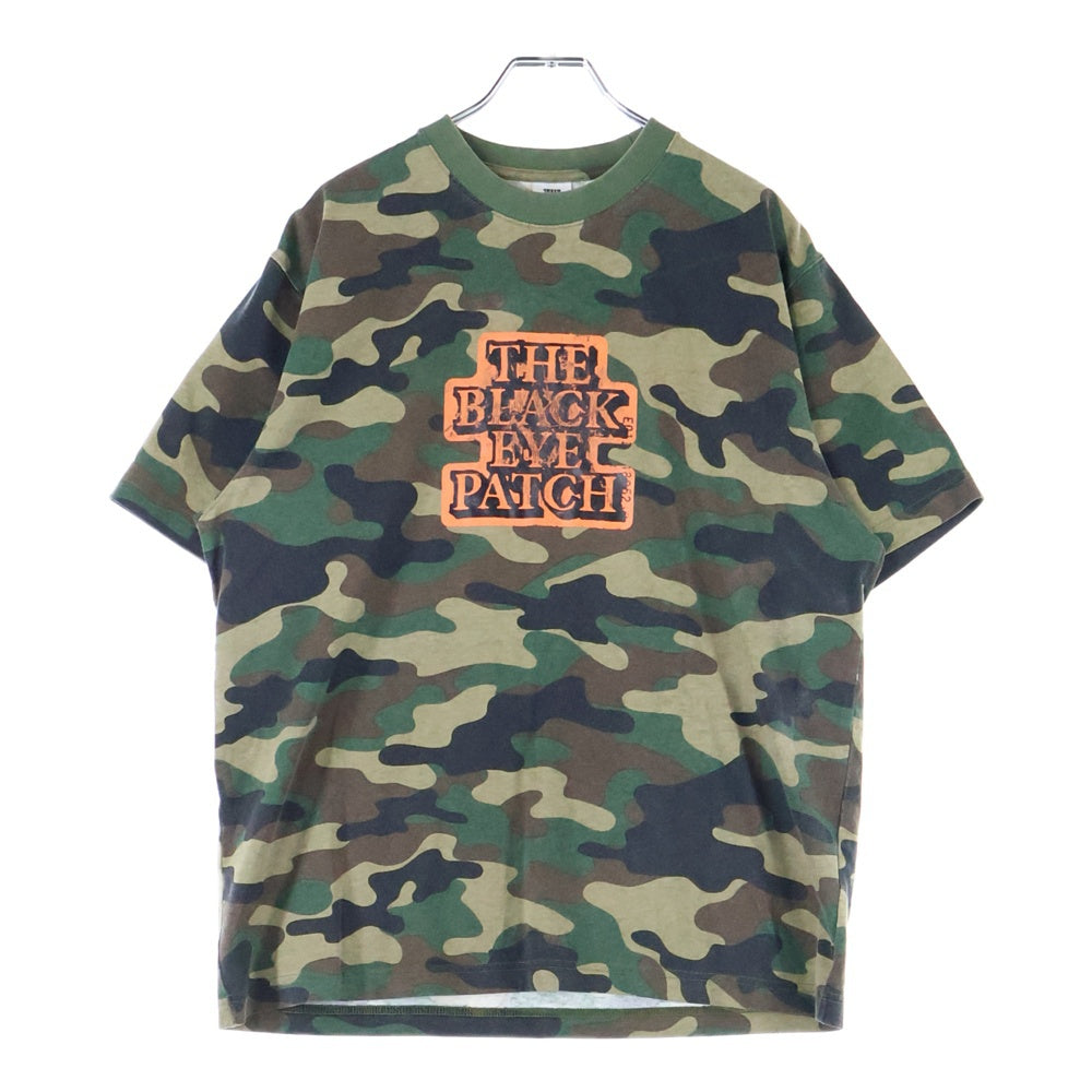 THE BLACK EYE PATCH(ブラックアイパッチ) 24SS OG LABEL SAFETY プリントロゴ 半袖シャツ カットソー カモ柄 迷彩