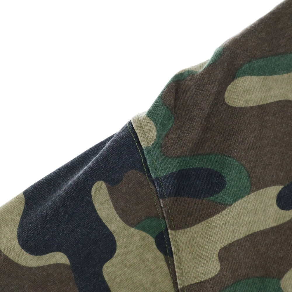 THE BLACK EYE PATCH(ブラックアイパッチ) 24SS OG LABEL SAFETY プリントロゴ 半袖シャツ カットソー カモ柄 迷彩