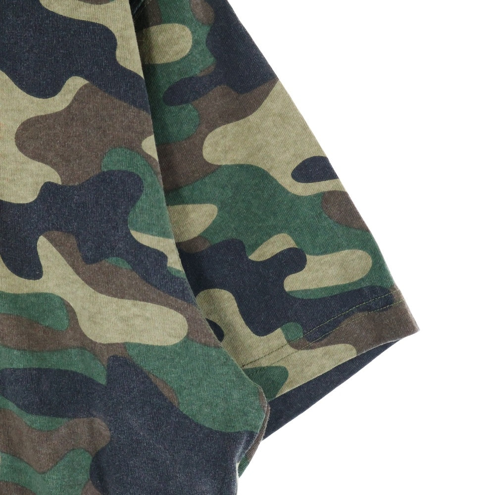 THE BLACK EYE PATCH(ブラックアイパッチ) 24SS OG LABEL SAFETY プリントロゴ 半袖シャツ カットソー カモ柄 迷彩