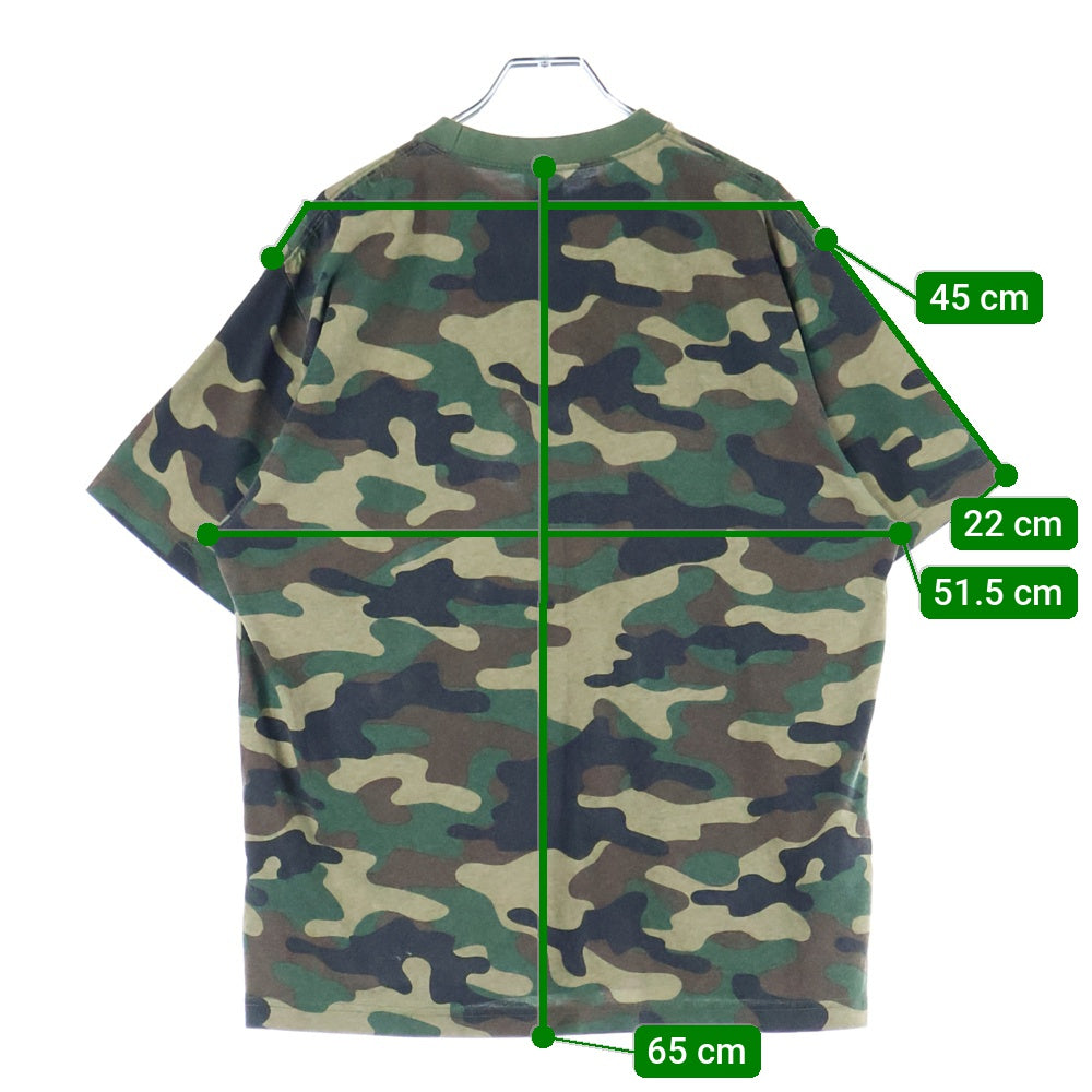 THE BLACK EYE PATCH(ブラックアイパッチ) 24SS OG LABEL SAFETY プリントロゴ 半袖シャツ カットソー カモ柄 迷彩