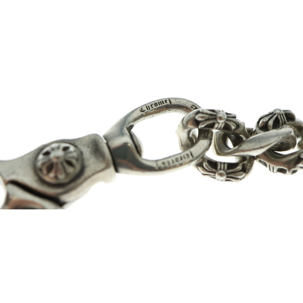 CHROME HEARTS(クロムハーツ) FANCY LONG-T/2クリップロングファンシー ウォレットチェーン シルバー BCA075 ※ダガー欠損