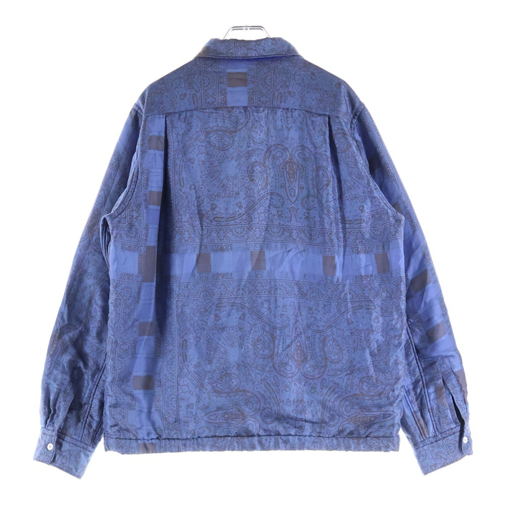 COMME des GARCONS(コムデギャルソン) 99AW アンティークスカーフ ブルゾン PB-040250 ブルー