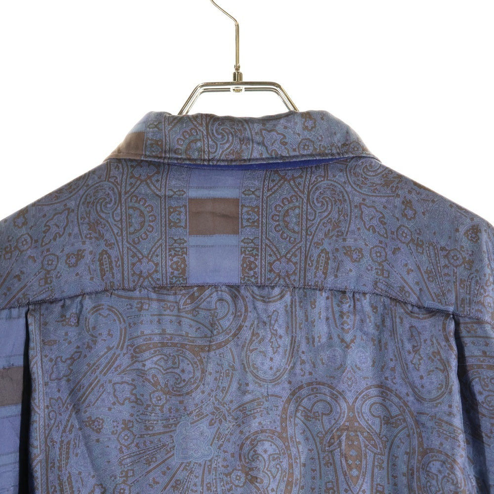 COMME des GARCONS(コムデギャルソン) 99AW アンティークスカーフ ブルゾン PB-040250 ブルー