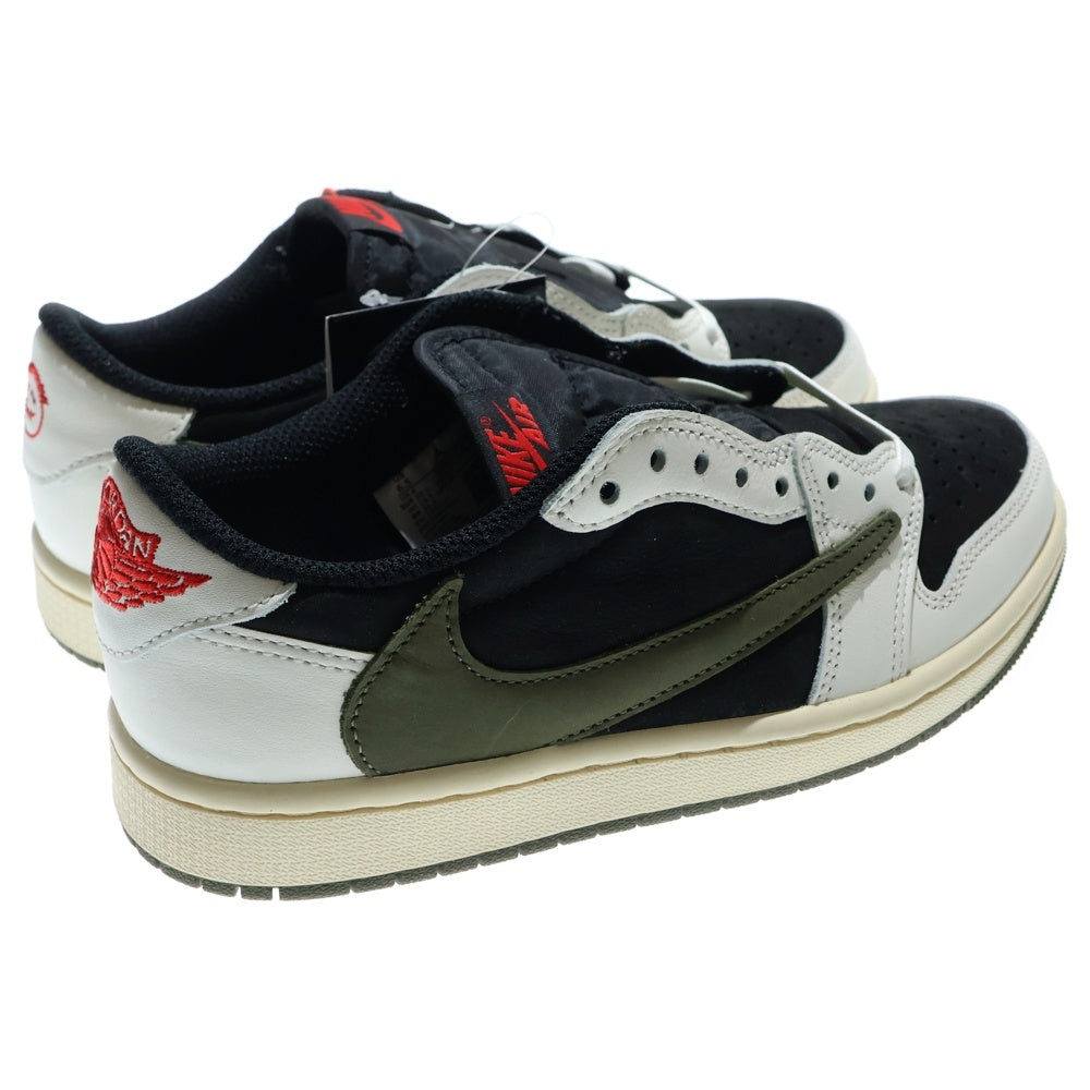 NIKE(ナイキ) ×TRAVIS SCOTT WMNS AIR JORDAN 1 LOW OG Medium Olive DZ4137-106 トラヴィススコット ウィメンズ エアジョーダン1 ミディアムオリーブ ローカットスニーカー