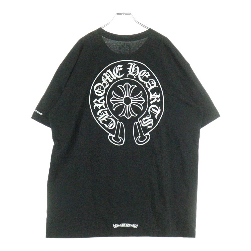 CHROME HEARTS(クロムハーツ) Horseshoe S/S Tee ホースシュー プリント 半袖Tシャツ ブラック