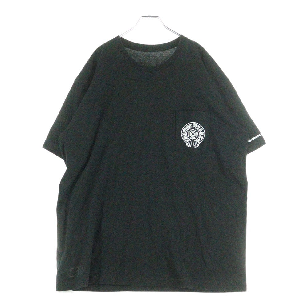 CHROME HEARTS(クロムハーツ) Horseshoe S/S Tee ホースシュー プリント 半袖Tシャツ ブラック