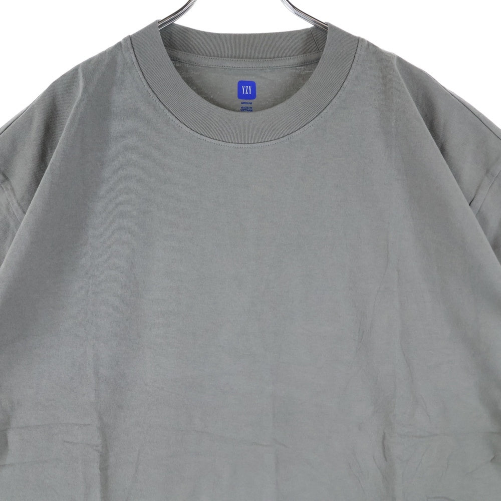 YEEZY(イージー) SHORT SLEEVE T-SHIRT オーバーサイズショートスリーブ 半袖Tシャツ グレー 537299-04-1