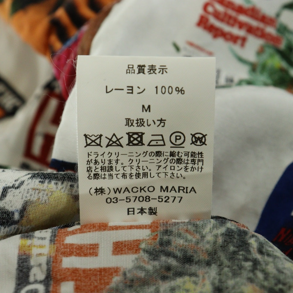 WACKO MARIA(ワコマリア) 25SS ×HIGH TIMES S/S HAWAIIAN SHIRT ハイタイムズ 総柄デザイン ハワイアン半袖シャツ マルチカラー