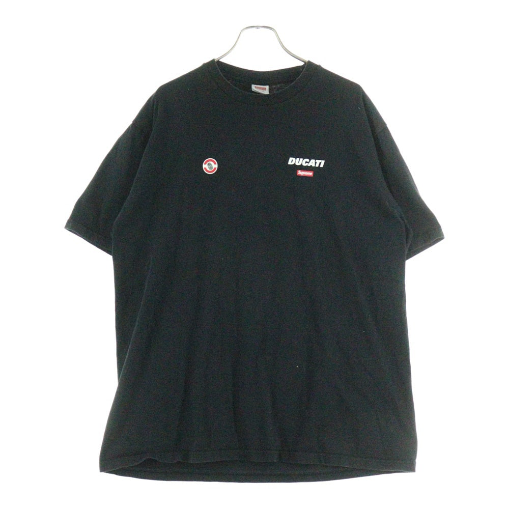 SUPREME(シュプリーム) 24SS Ducati Logos Tee ドゥカティ プリントロゴ 半袖Tシャツ カットソー ブラック