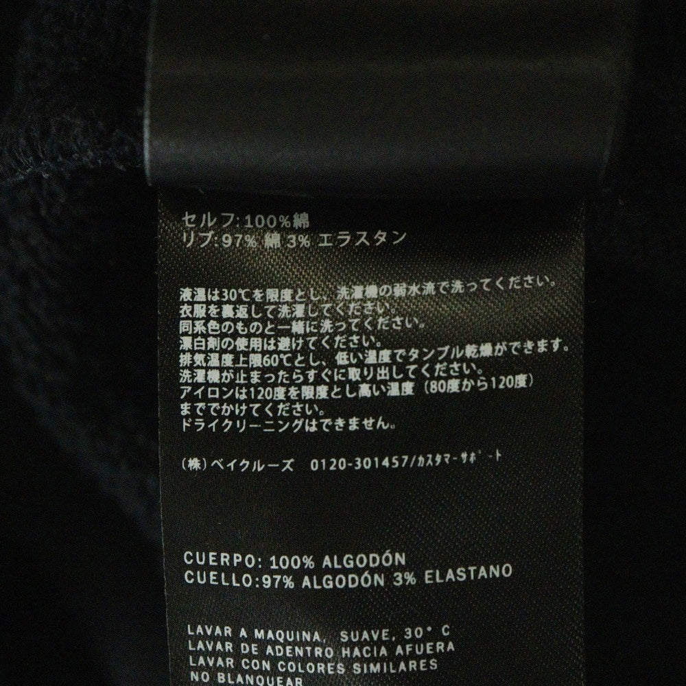 KITH(キス) ×Disney Mickey Classic Logo Crewneck ディズニー キャラクター/ボックス刺繍ロゴ スウェットクルーネックシャツ トレーナー ブラック KHM031780