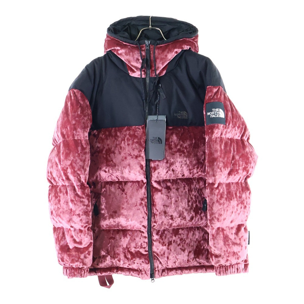 THE NORTH FACE(ザノースフェイス) BLACK SERIES Velvet Collection VELVET NUPTSE ブラックシリーズ ベルベット コレクション ベロア ヌプシ ダウンジャケット レッド