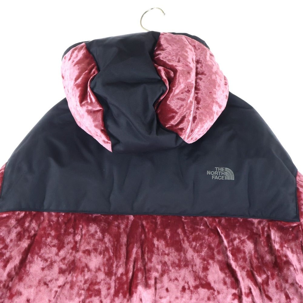 THE NORTH FACE(ザノースフェイス) BLACK SERIES Velvet Collection VELVET NUPTSE ブラックシリーズ ベルベット コレクション ベロア ヌプシ ダウンジャケット レッド