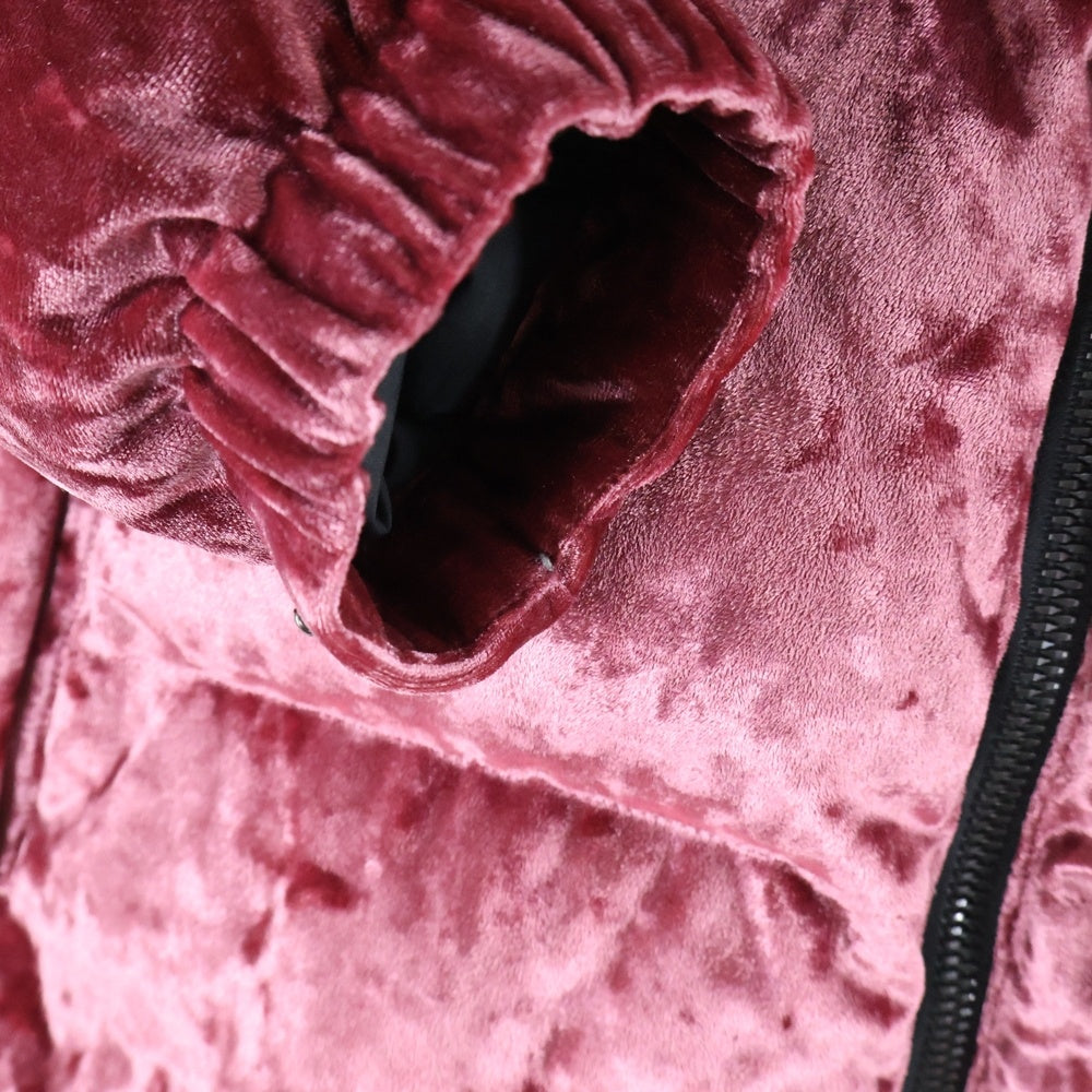 THE NORTH FACE(ザノースフェイス) BLACK SERIES Velvet Collection VELVET NUPTSE ブラックシリーズ ベルベット コレクション ベロア ヌプシ ダウンジャケット レッド