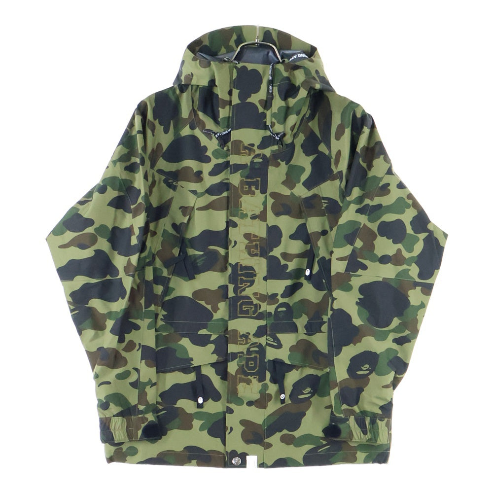 A BATHING APE(アベイシングエイプ) Gore-Tex 1st CAMO SNOWBOARD JACKET ゴアテックス ファーストカモ スノーボードジャケット グリーン 0ZXLJM003401P