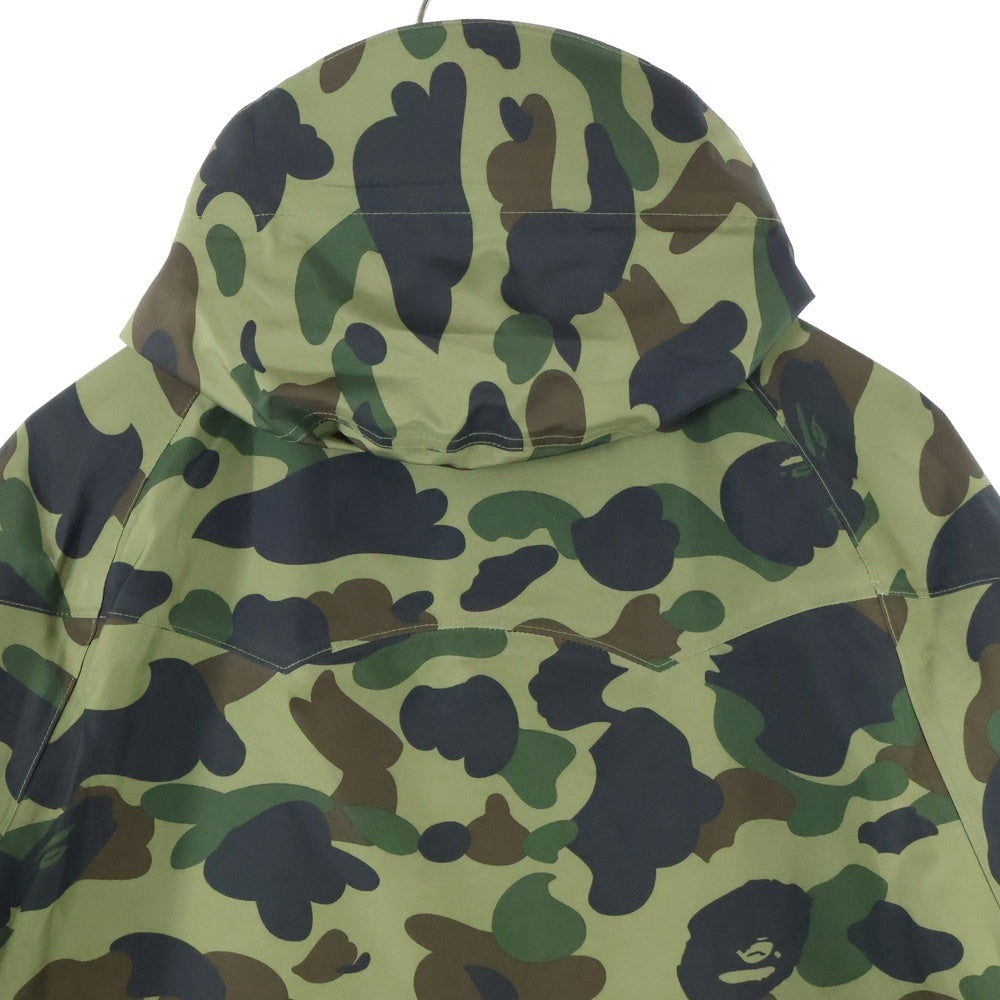 A BATHING APE(アベイシングエイプ) Gore-Tex 1st CAMO SNOWBOARD JACKET ゴアテックス ファーストカモ スノーボードジャケット グリーン 0ZXLJM003401P