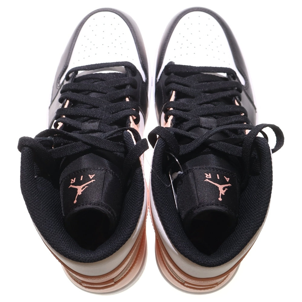 NIKE(ナイキ) AIR JORDAN 1 MID エアジョーダン1 ミッドカットスニーカー ブラック/ピンク US9/27cm 554724-133