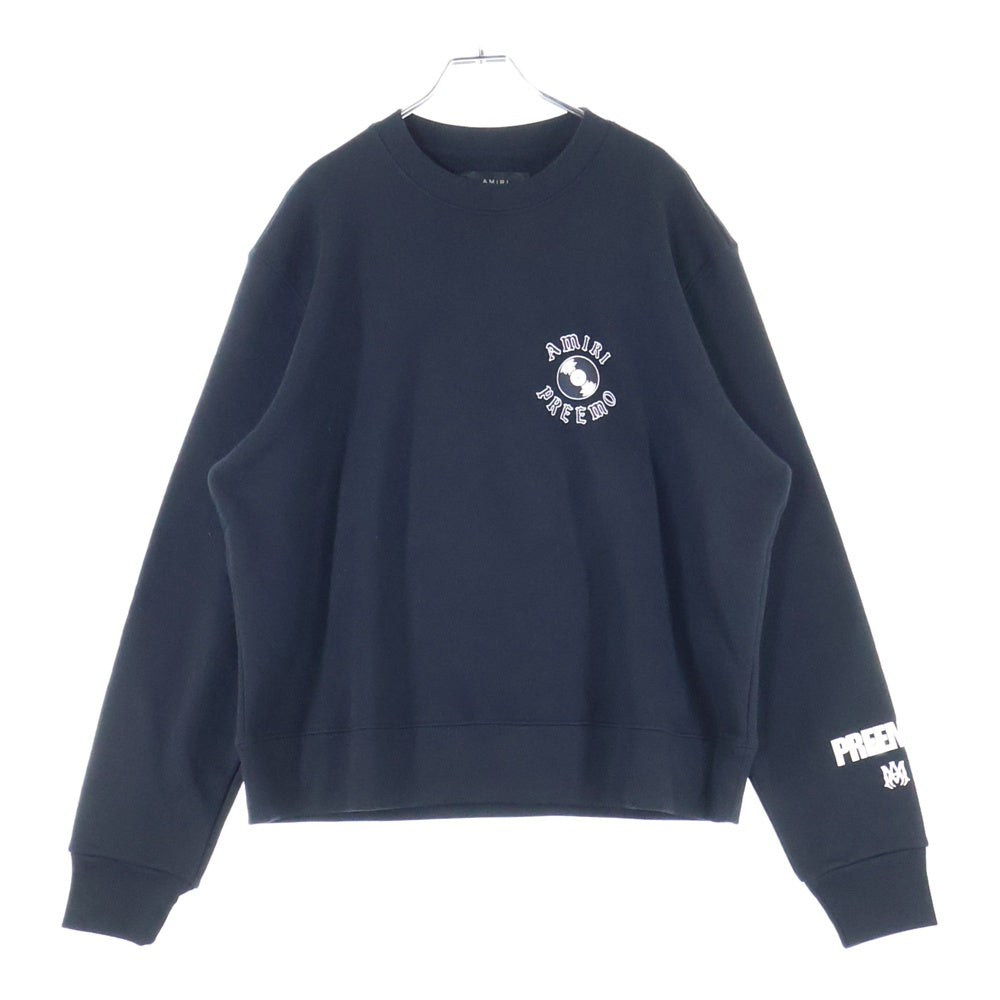 AMIRI(アミリ) Preemo Logo プリーモロゴクルーネックスウェットトレーナー ブラック