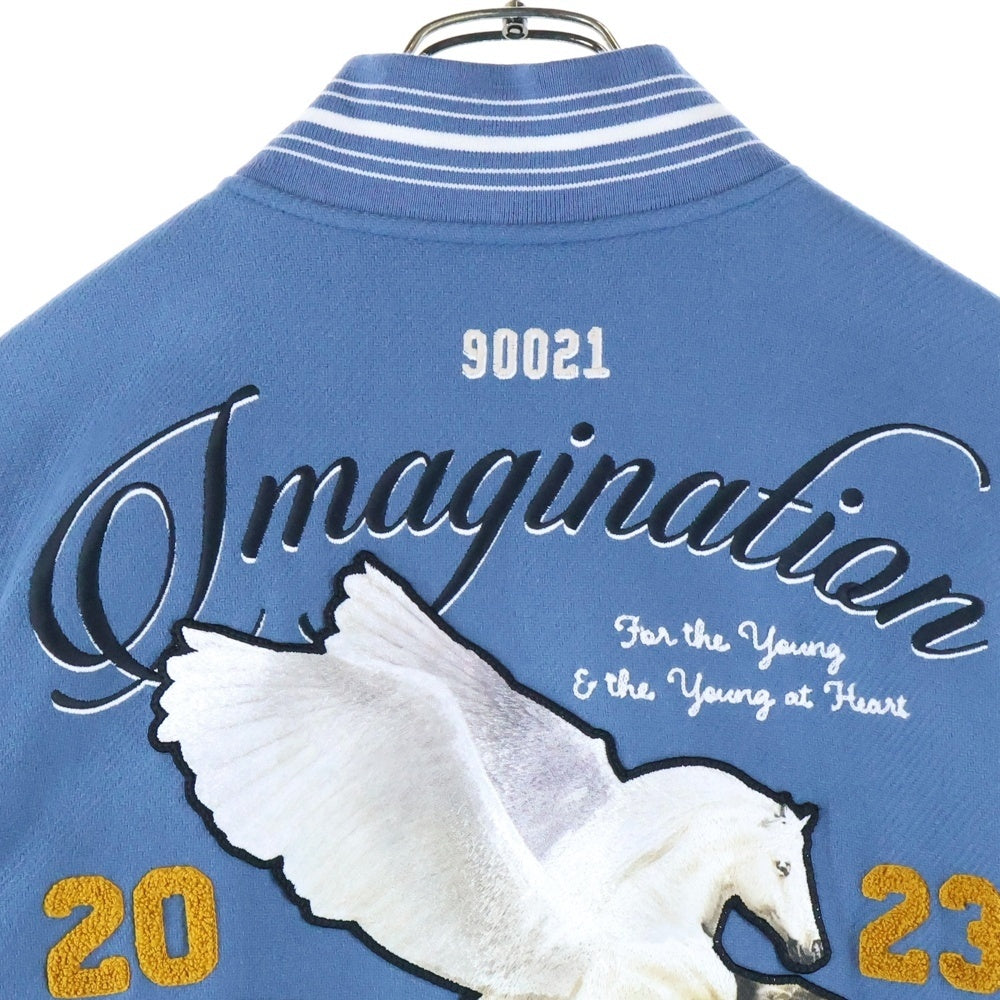 AMIRI(アミリ) Oversized Varsity Jacket オーバー サイズ バーシティ ジャケット スタジャン ブルー