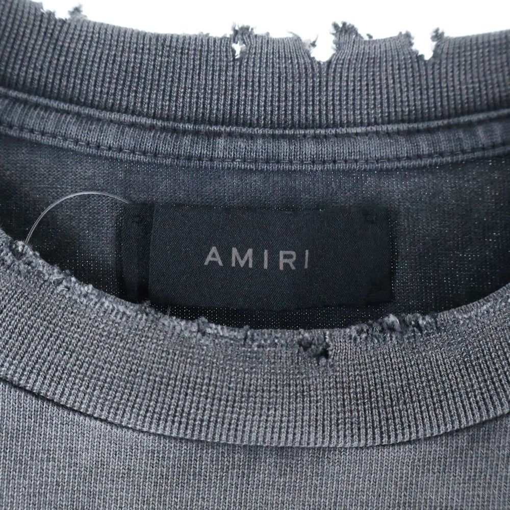 AMIRI(アミリ) Mr.Hollywood ミスター ハリウッド ヴィンテージ加工 半袖Tシャツ カットソー ブラック