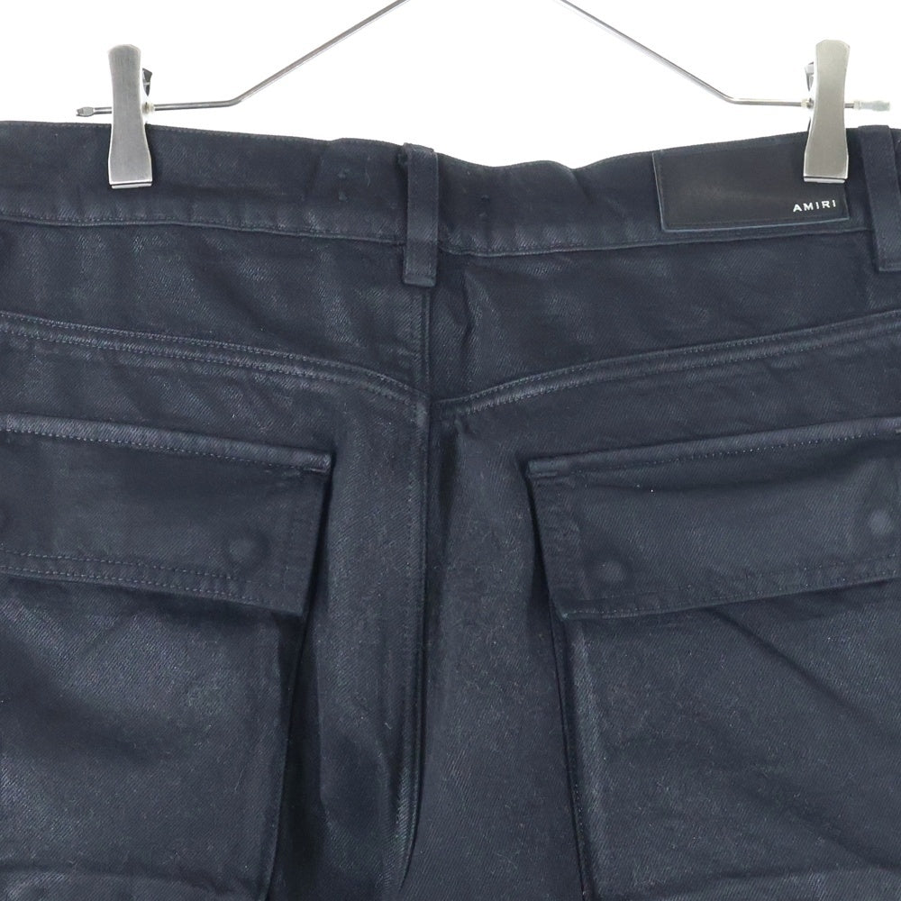 AMIRI(アミリ) Wax M65 BAGGY CARGO ワックス加工 M65 バギー カーゴパンツ ブラック