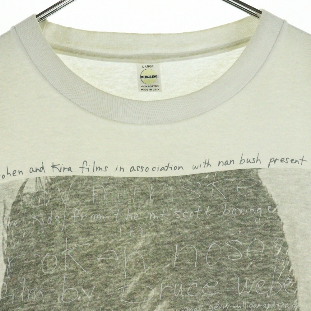 VINTAGE(ヴィンテージ) 80's Bruce Weber Broken Noses 1987 Andy Minsker ブルースウェーバー ブロークンノーズ 両面プリント半袖Tシャツ ホワイト