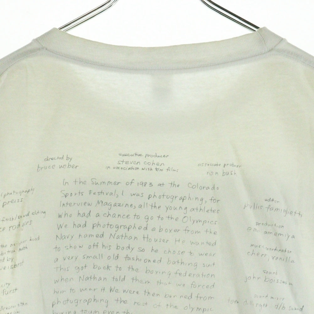 VINTAGE(ヴィンテージ) 80's Bruce Weber Broken Noses 1987 Andy Minsker ブルースウェーバー ブロークンノーズ 両面プリント半袖Tシャツ ホワイト