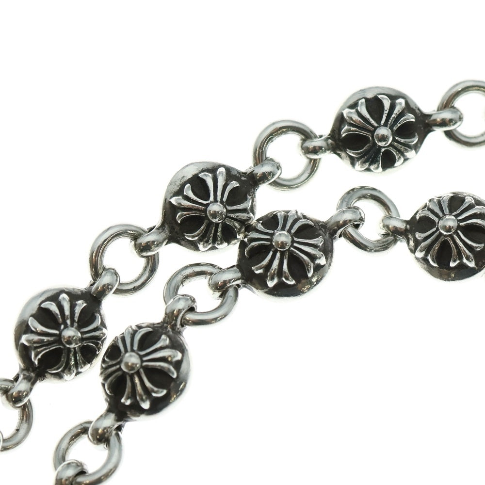 CHROME HEARTS クロムハーツ 2BALL SHORT-S/1クリップショート#2クロスボール ウォレットチェーン シルバー BCA063 CHROME HEARTS(クロムハーツ) 2BALL SHORT-S/1クリップショート#2
