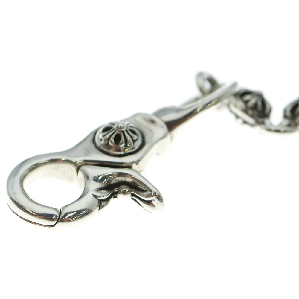 CHROME HEARTS(クロムハーツ) 2BALL SHORT-S/1クリップショート#2クロスボール ウォレットチェーン シルバー BCA063