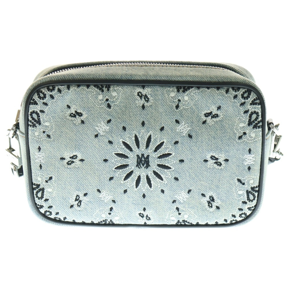 AMIRI(アミリ) 23AW バンダナ ペイズリー カメラバッグ ショルダーバッグ インディゴ