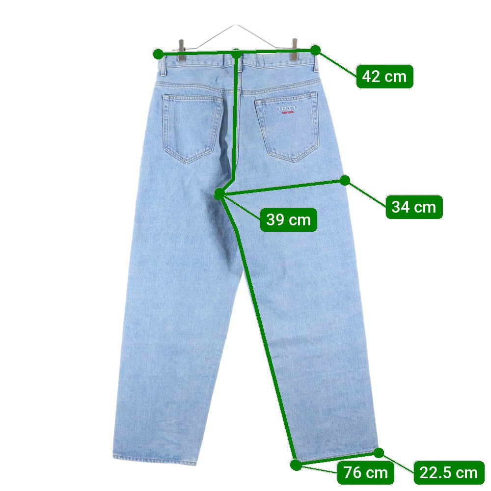 SUPREME(シュプリーム) 22AW Baggy Jean ジップフライ クラシックロゴ バギーデニムパンツ ジーンズ インディゴ