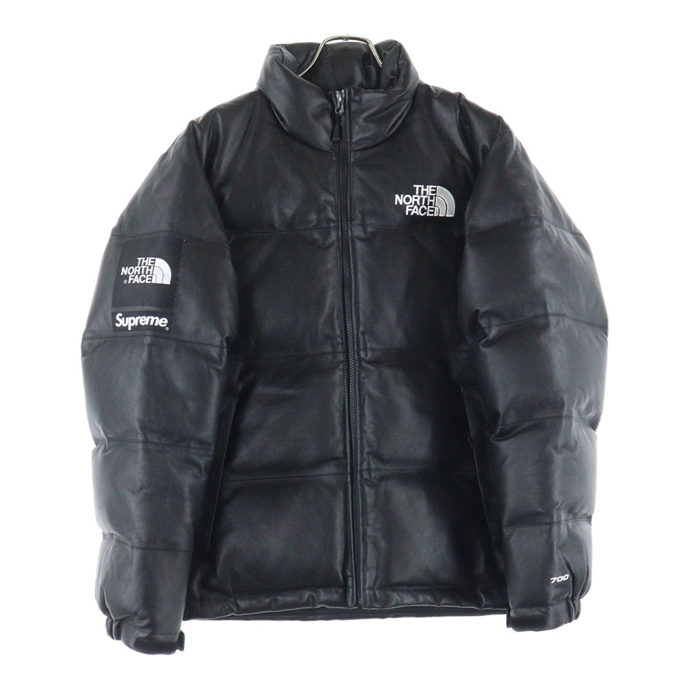 SUPREME(シュプリーム) 17AW Leather Nuptse Jacket レザーヌプシダウンジャケット ブラック ND917021