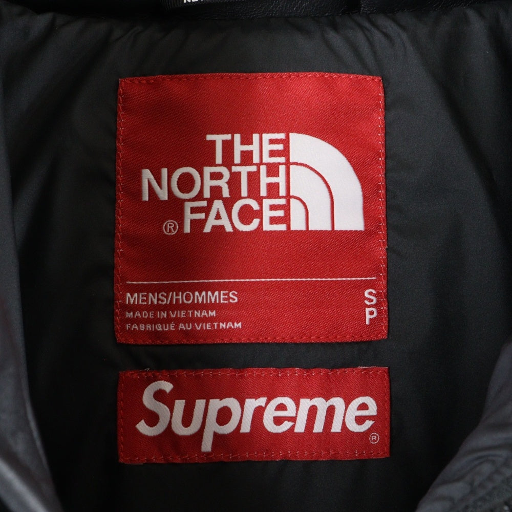 SUPREME(シュプリーム) 17AW Leather Nuptse Jacket レザーヌプシダウンジャケット ブラック ND917021