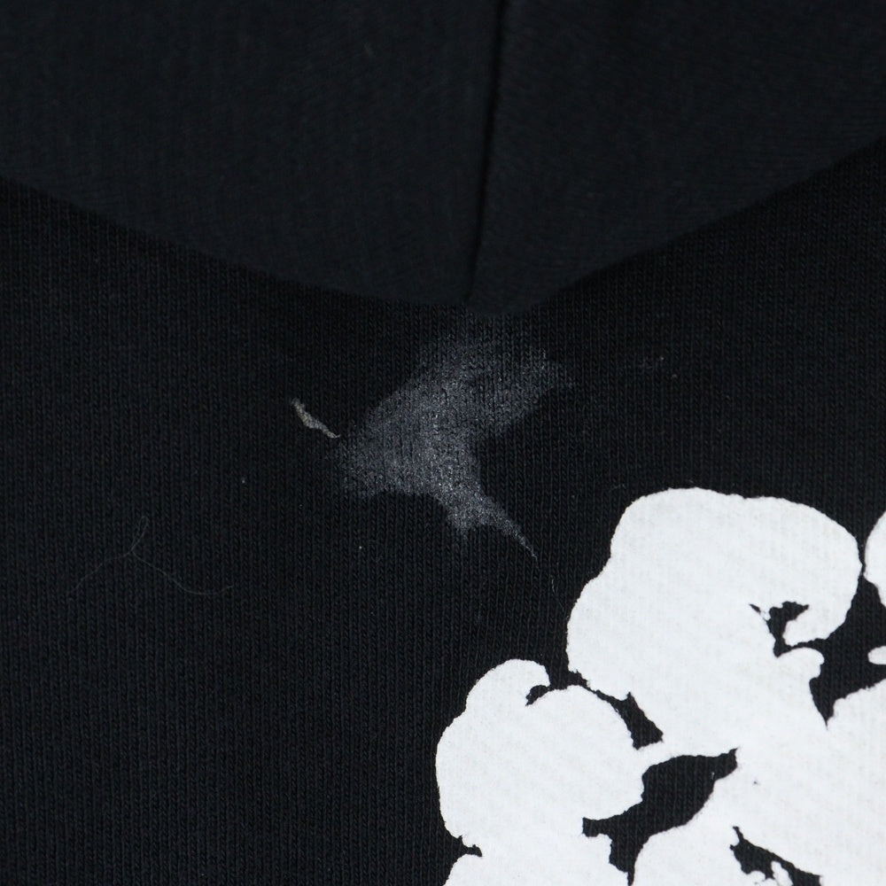 DENIM TEARS(デニムティアーズ) COTTON WREATH コットンリース ジップパーカー スウェット ブラック RN162838