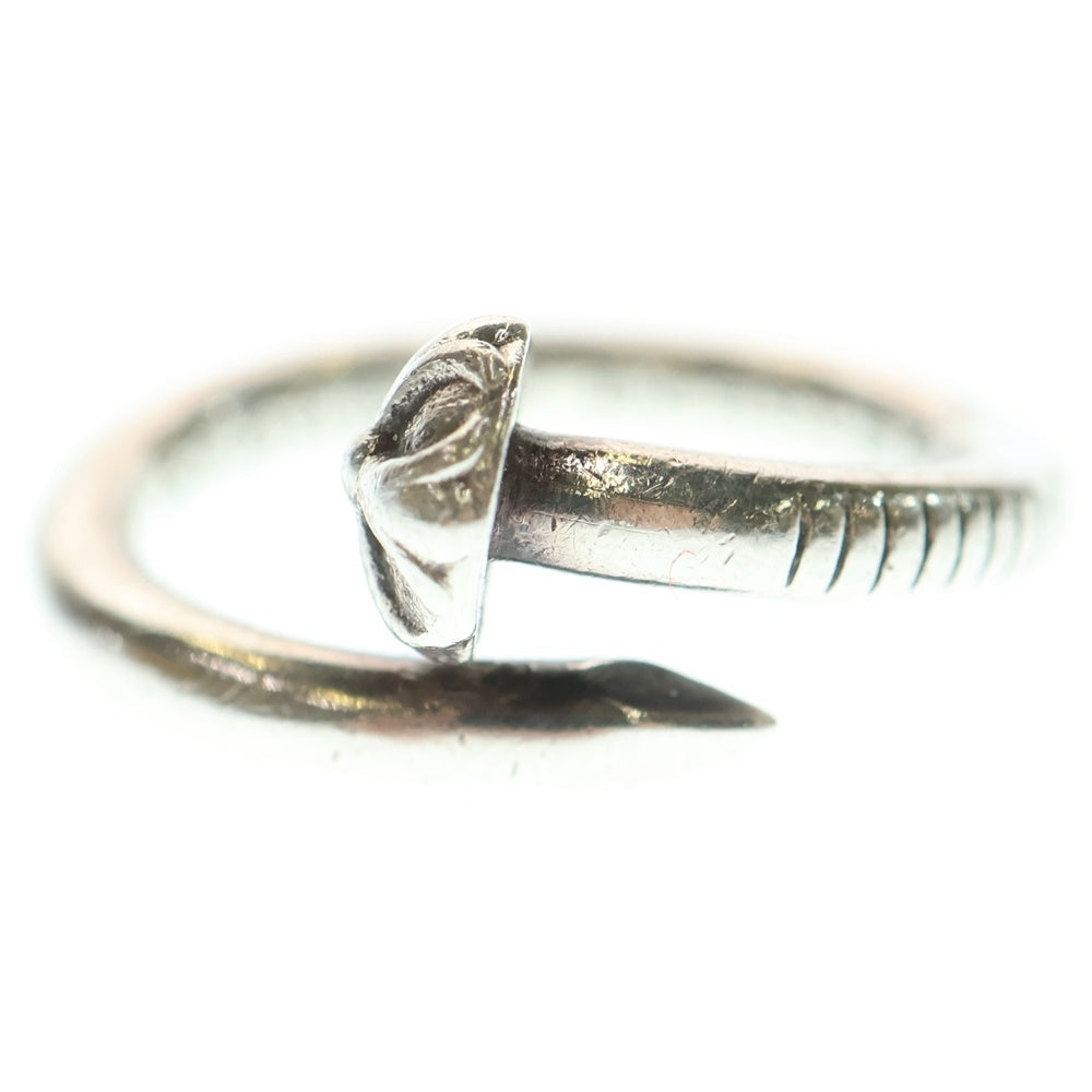 CHROME HEARTS(クロムハーツ) NAIL CRSBALL ネイル クロスボール リング シルバー BCA349