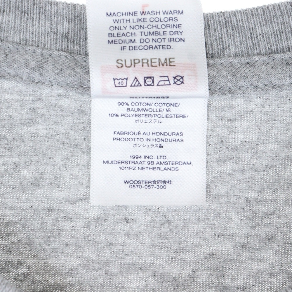 SUPREME(シュプリーム) 25AW Split Tee スプリット ロゴプリント 半袖Tシャツ カットソー グレー