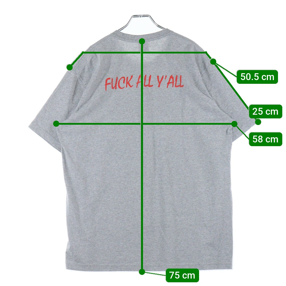 SUPREME(シュプリーム) 25AW Split Tee スプリット ロゴプリント 半袖Tシャツ カットソー グレー