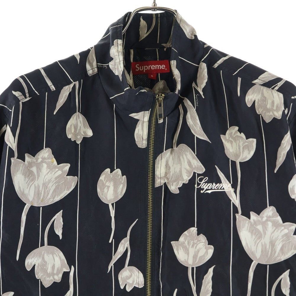 SUPREME(シュプリーム) 19SS Floral Silk Track Jacket フローラルシルクトラックジャケット ブラック