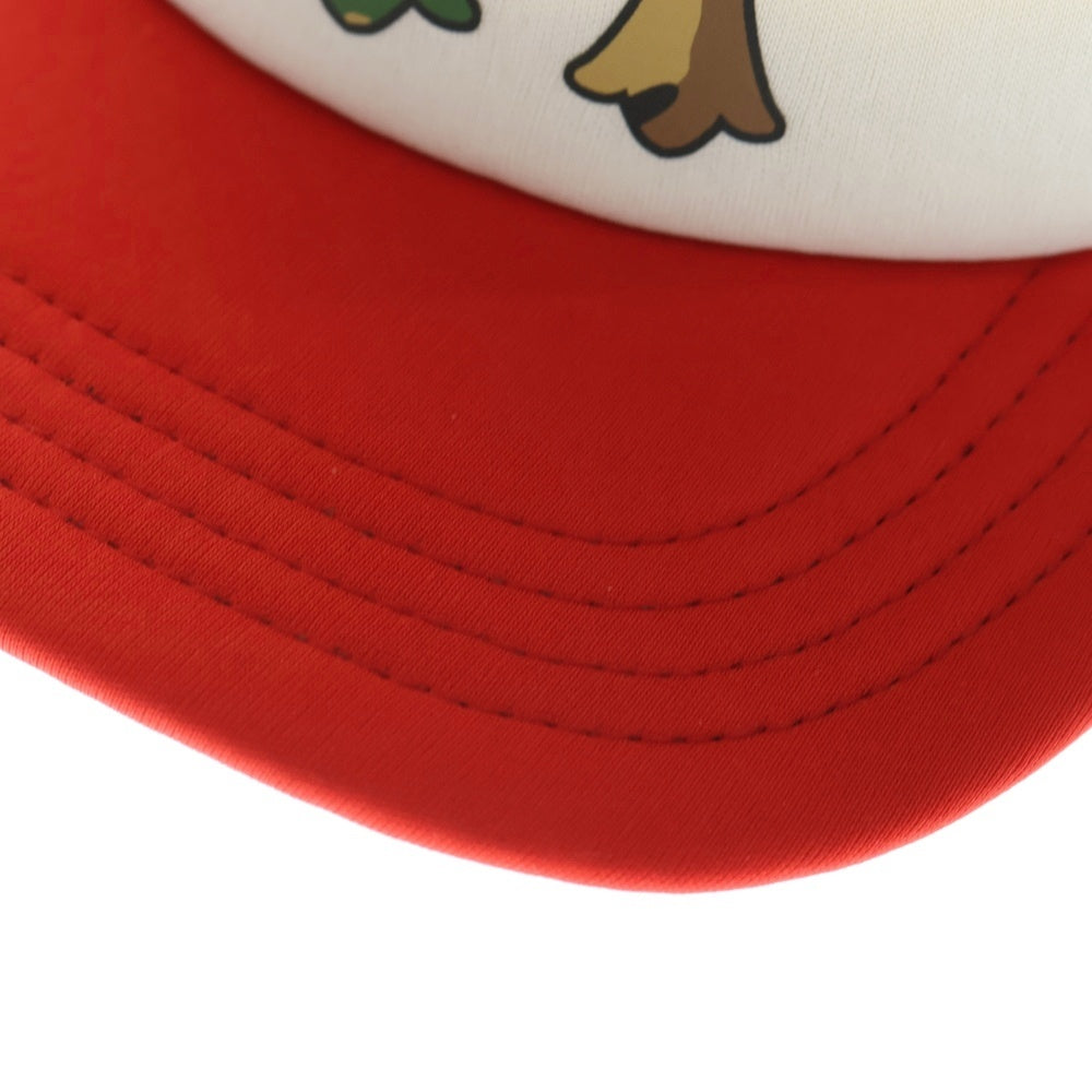 CHROME HEARTS(クロムハーツ) カモセメタリークロス メッシュ トラッカーキャップ レッド