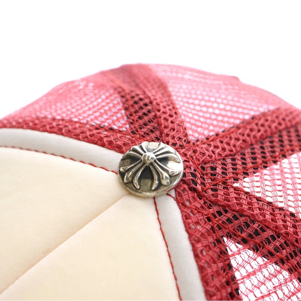 CHROME HEARTS(クロムハーツ) カモセメタリークロス メッシュ トラッカーキャップ レッド