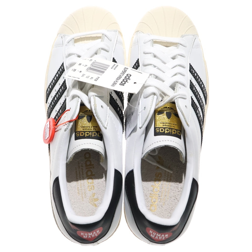 adidas(アディダス) ×HUMAN MADE Superstar 80s FY0728 ヒューマンメイド スーパースター ローカットスニーカー ホワイト/ブラック US10/28cm