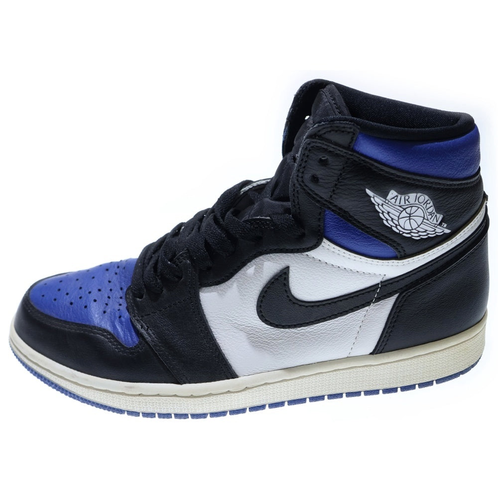 NIKE(ナイキ) AIR JORDAN 1 RETRO HIGH OG ROYAL TOE 555088-041 エア ジョーダン 1 レトロ ロイヤル トゥ ハイカットスニーカー ブルー/ブラック/ホワイト US9/27cm