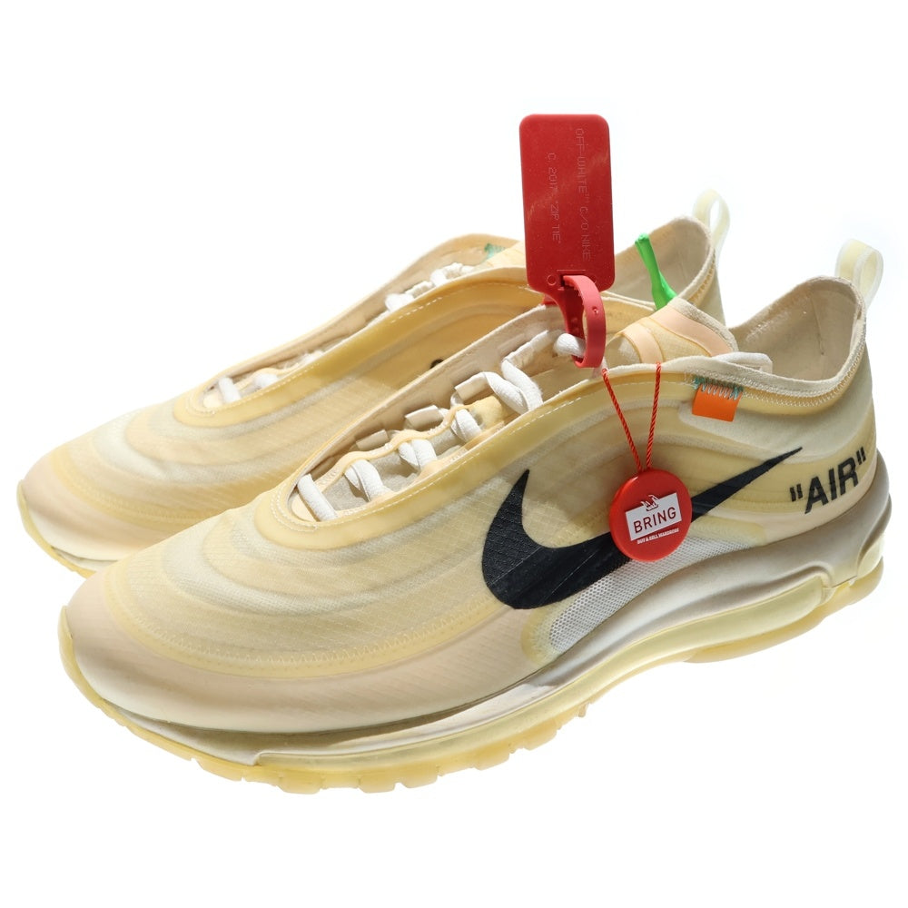 NIKE(ナイキ) ×OFF WHITE AIR MAX 97 THE TEN AJ4585-100 オフホワイト エアマックス97 ザテン ローカットスニーカー ホワイト US10.5/28.5cm