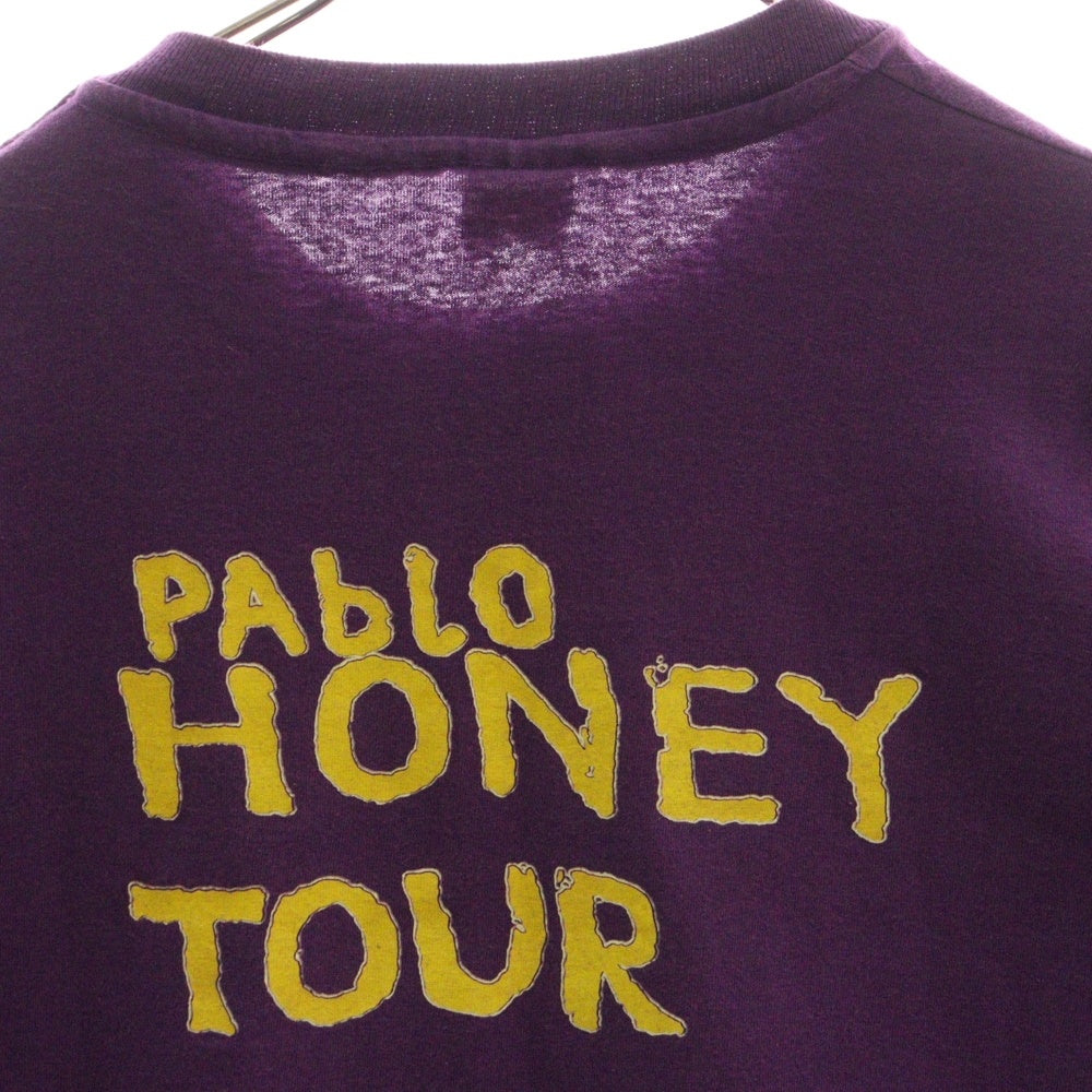 VINTAGE(ヴィンテージ) 90's radiohead 1993 pablo HONEY TOUR ANVIL レディオヘッド パブロハニーツアー 両面プリント半袖Tシャツ カットソー パープル