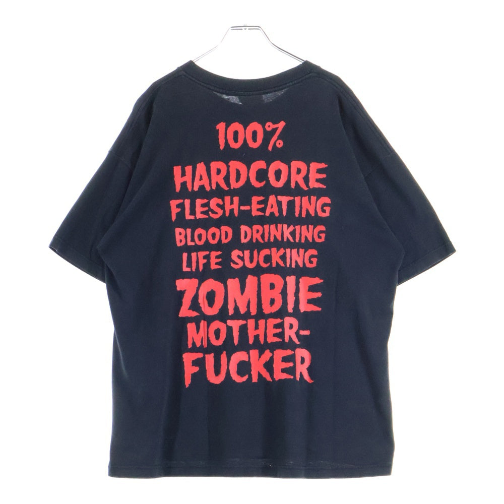 VINTAGE(ヴィンテージ) 90's ROB ZOMBIE 100% HARDCORE WINTERLAND ロブゾンビ 100%ハードコア 両面プリント半袖Tシャツ カットソー ブラック