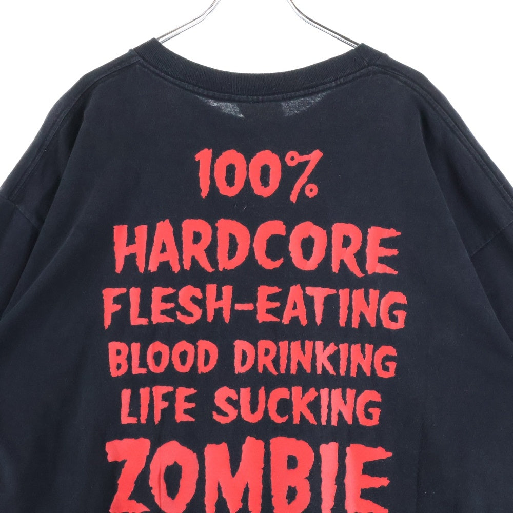 VINTAGE(ヴィンテージ) 90's ROB ZOMBIE 100% HARDCORE WINTERLAND ロブゾンビ 100%ハードコア 両面プリント半袖Tシャツ カットソー ブラック