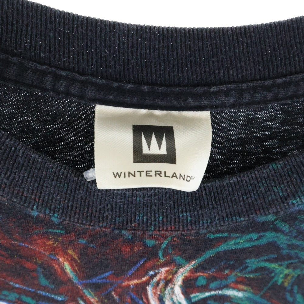 VINTAGE(ヴィンテージ) 90's ROB ZOMBIE 100% HARDCORE WINTERLAND ロブゾンビ 100%ハードコア 両面プリント半袖Tシャツ カットソー ブラック